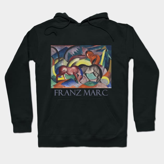 Three Horses by Franz Marc Hoodie by Naves